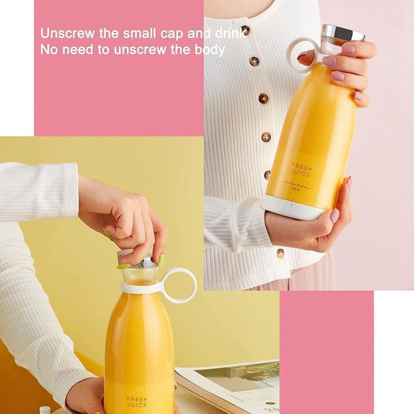 New BlendPro™ Travel Friendly Portable Mini Automatic Electric Juicer