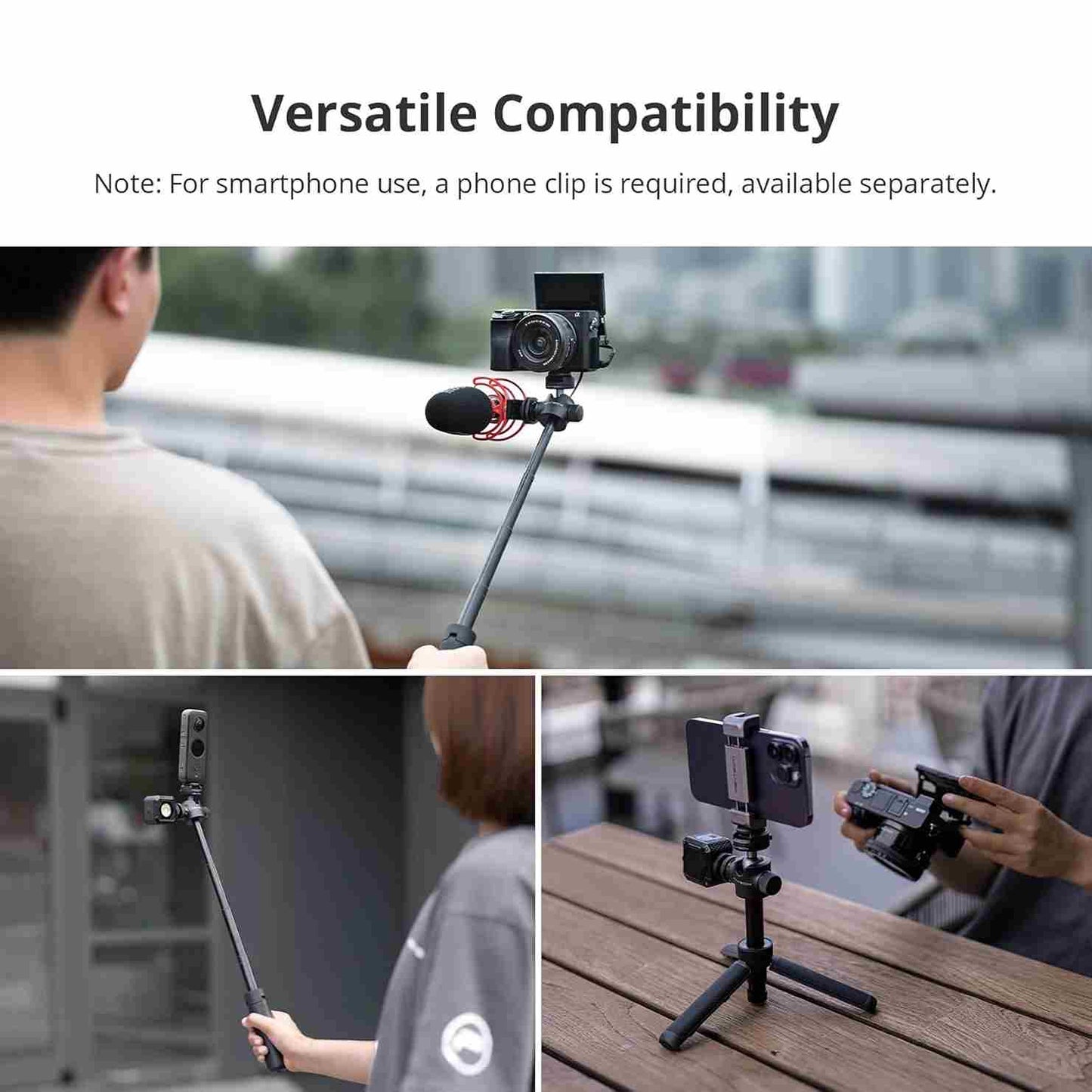 TRIPRO™ 3-in-1 AI TRIPOD with Bluetooth Remote & Selfie Flash