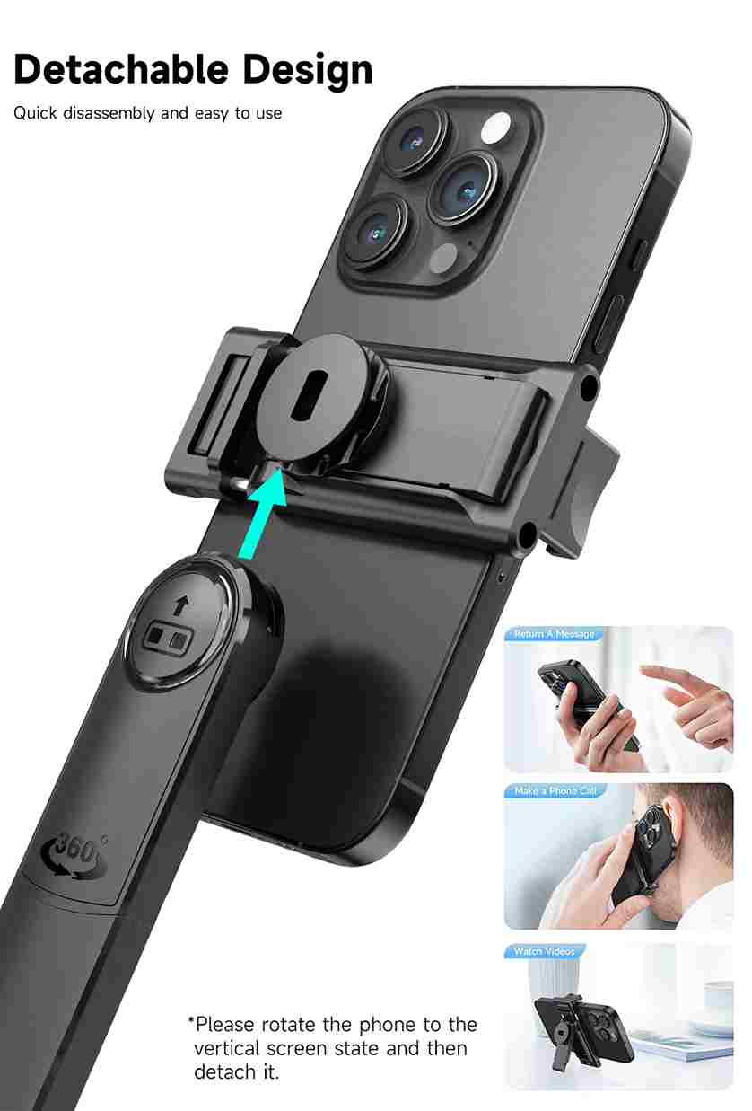 TRIPRO™ 3-in-1 AI TRIPOD with Bluetooth Remote & Selfie Flash
