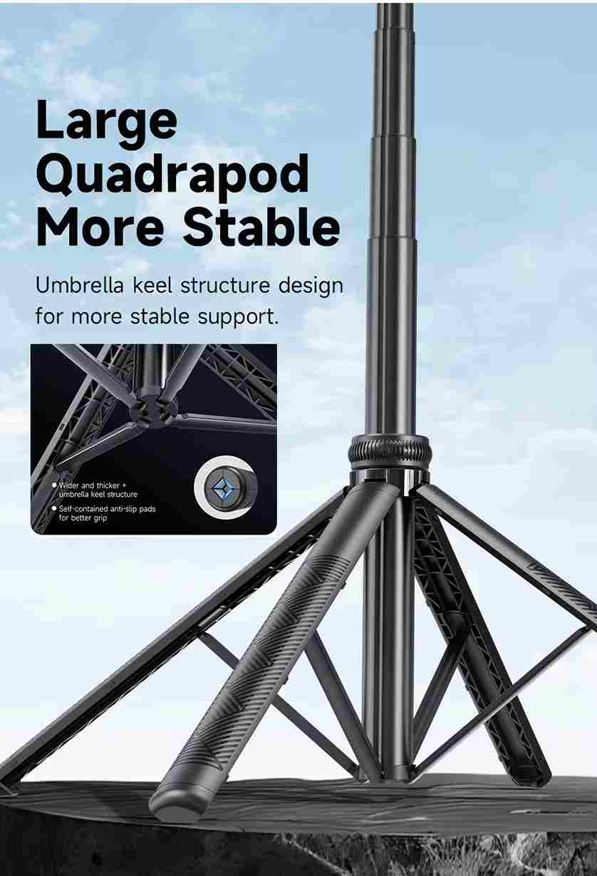 TRIPRO™ 3-in-1 AI TRIPOD with Bluetooth Remote & Selfie Flash