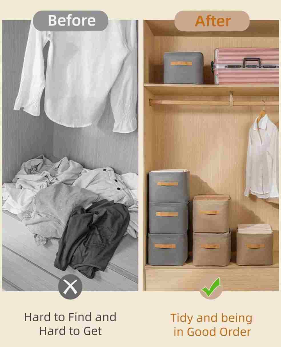 ClosetPro™ Premium Organiser - Shirt & Garment Closet (Pack Of 8)