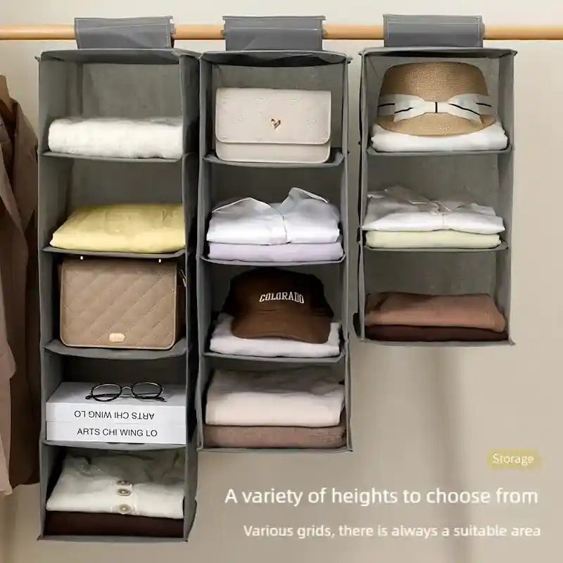 MaxMor™ Hanging Wardrobe MultiUse Organizer  (Pack of 8)