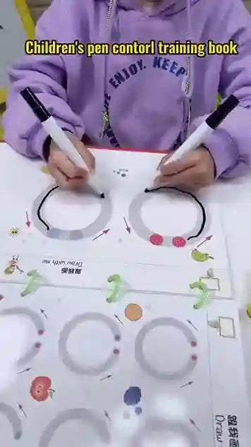Trace & Glow™ Book- Reusuable Magic Tracing Kit (4 Books + Refills)
