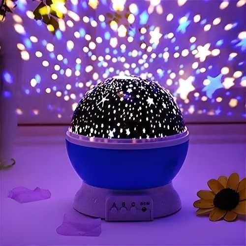 New-StarGazing 360 - Color Changing Rotating Projection Lamp