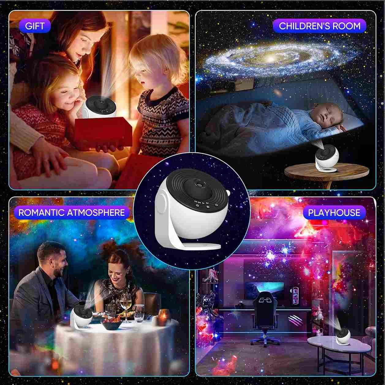 The Galaxy Glaze 360 Pojector - Theme Changing Rotating Projection
