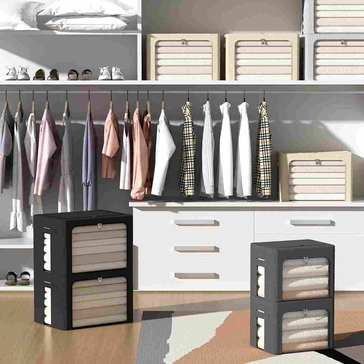 ClosetWell™ Premium  Wardrobe - Organizer MultiStorage - Set of 8