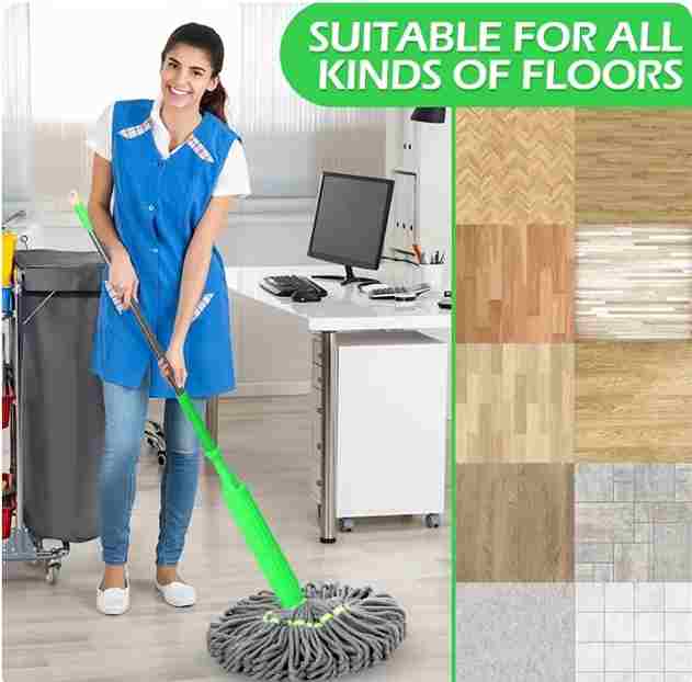 SuperMOP™ Bamboo Fiber & 360° Self Cleaning Dual Mop