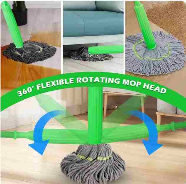 SuperMOP™ Bamboo Fiber & 360° Self Cleaning Dual Mop