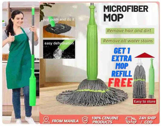 TwistMop™ Bamboo Fiber & 360° Self Cleaning Dual Mop