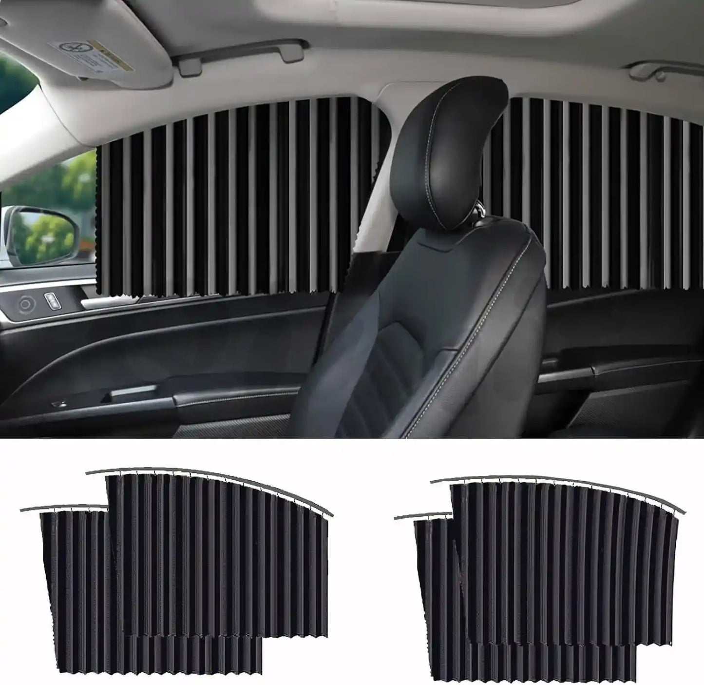 KRAZE™ Universal Fit Magnetic Heat & Sun Protection Curtains