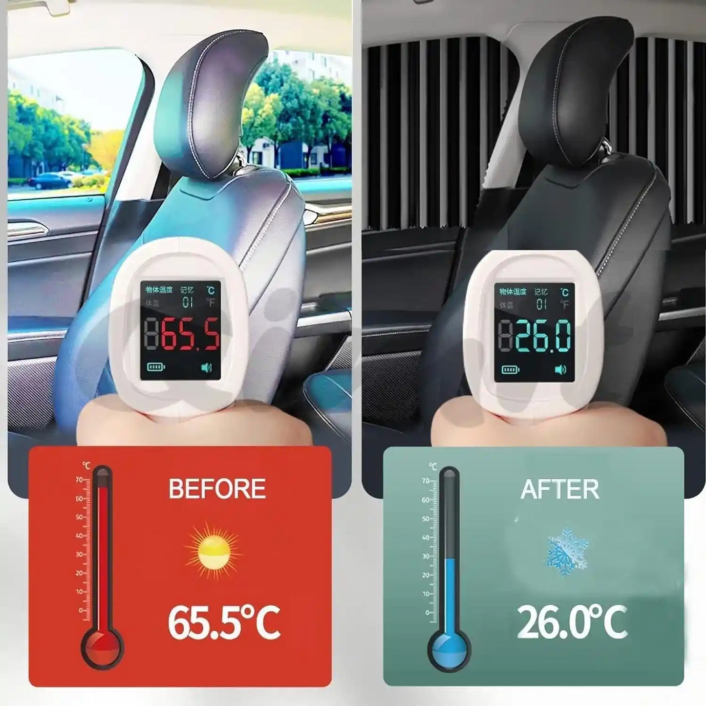 KRAZE™ Universal Fit Magnetic Heat & Sun Protection Curtains