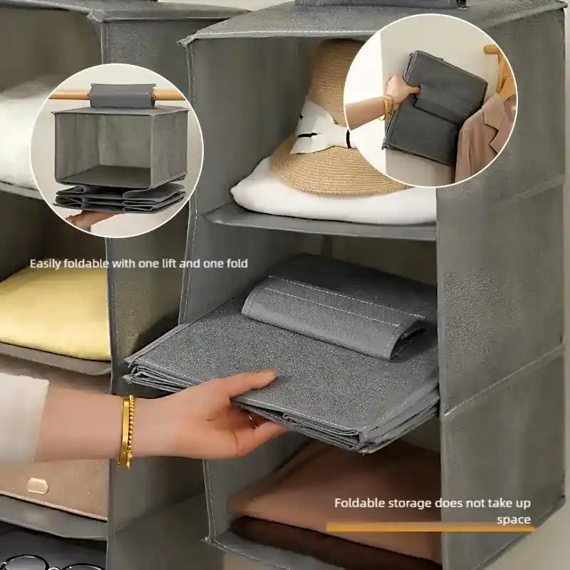 MaxMor™ Hanging Wardrobe MultiUse Organizer  (Pack of 8)